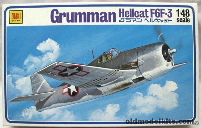 Otaki 1/48 F6F-3 Hellcat - (F6F3) Lt. Commander Flatley CV-10 Yorktown / Lt. Framming 16th Sq CV-16 Lexington / FAA HMS Khedive 1945, OT2-29 plastic model kit